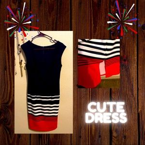 Cute red, white ans blue dress